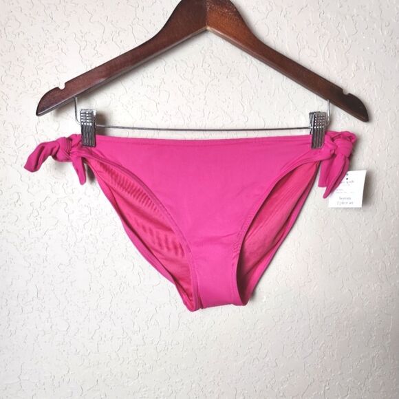 Kate Spade Bikini Set With Ties Swimsuit Rose Jam Size L - Picture 3 of 8